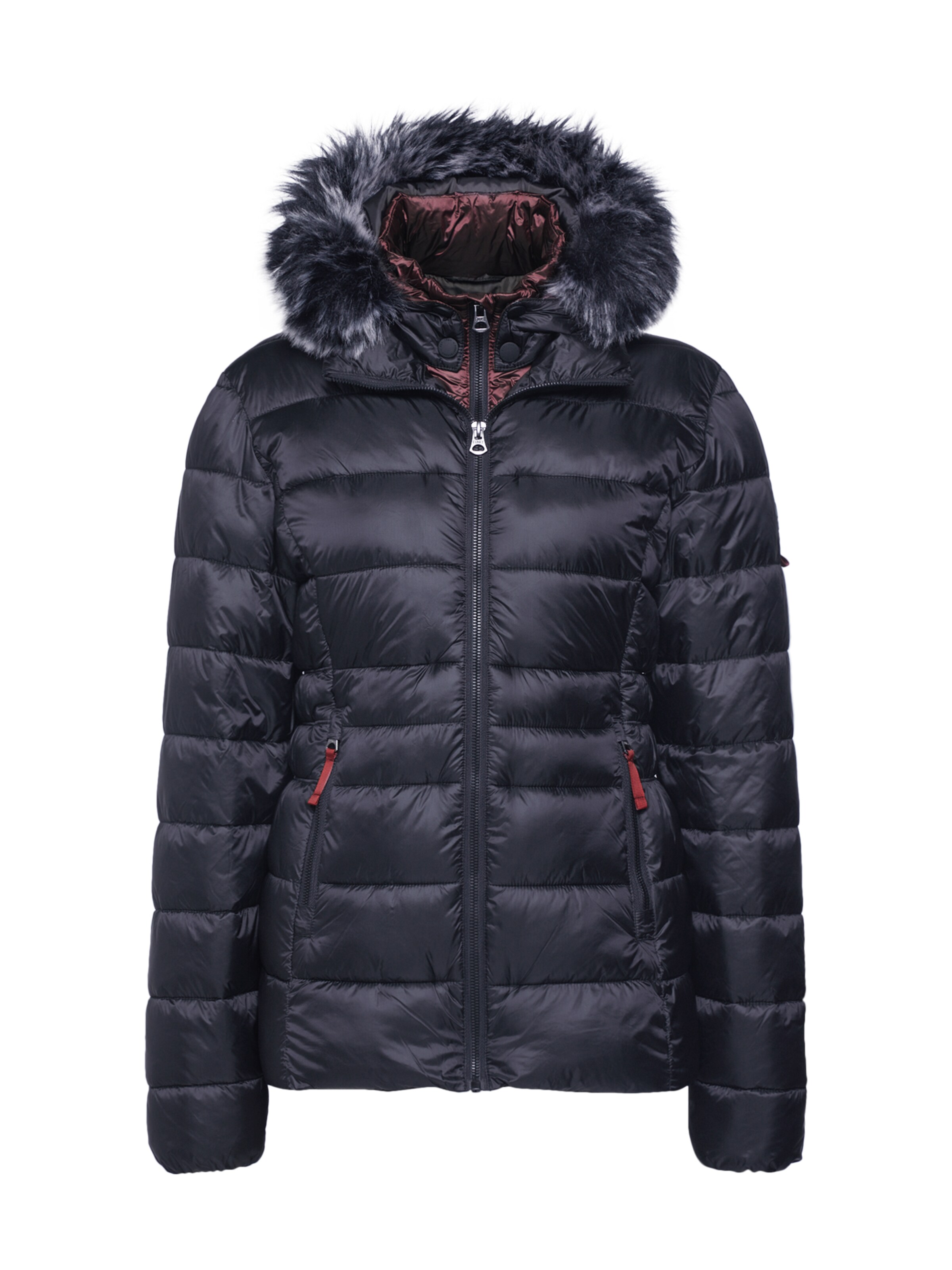 Funky Buddha - Winterjas in de kleur Zwart