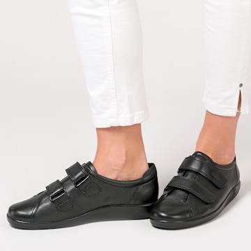 ECCO Αθλητικό παπούτσι με κορδόνια 'Soft 2.0' σε μαύρο
