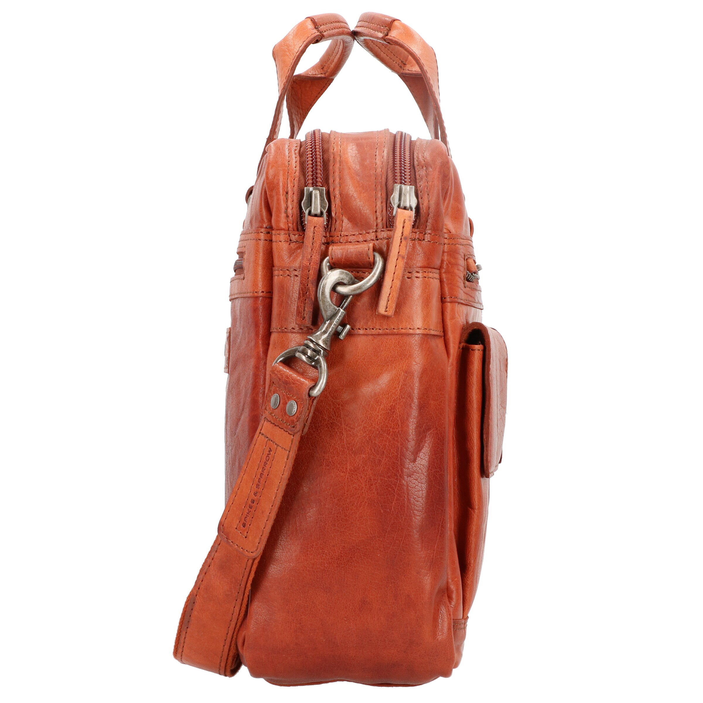 Spikes & Sparrow Document Bag in Brown