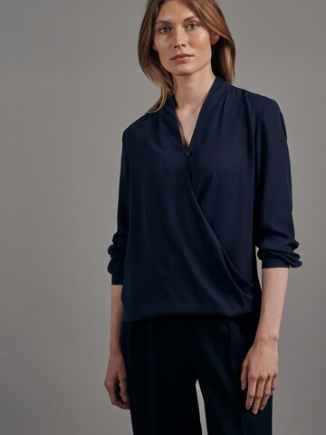 SEIDENSTICKER Blouse 'Schwarze Rose' in Blue