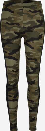 Urban Classics Leggings en vert / noir, Vue avec produit