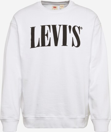 LEVI'S Sweatshirt 'RELAXED GRAPHIC CREWNECK' in Weiß: front