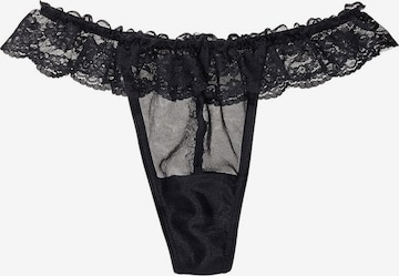 PETITE FLEUR GOLD String in Schwarz: predná strana