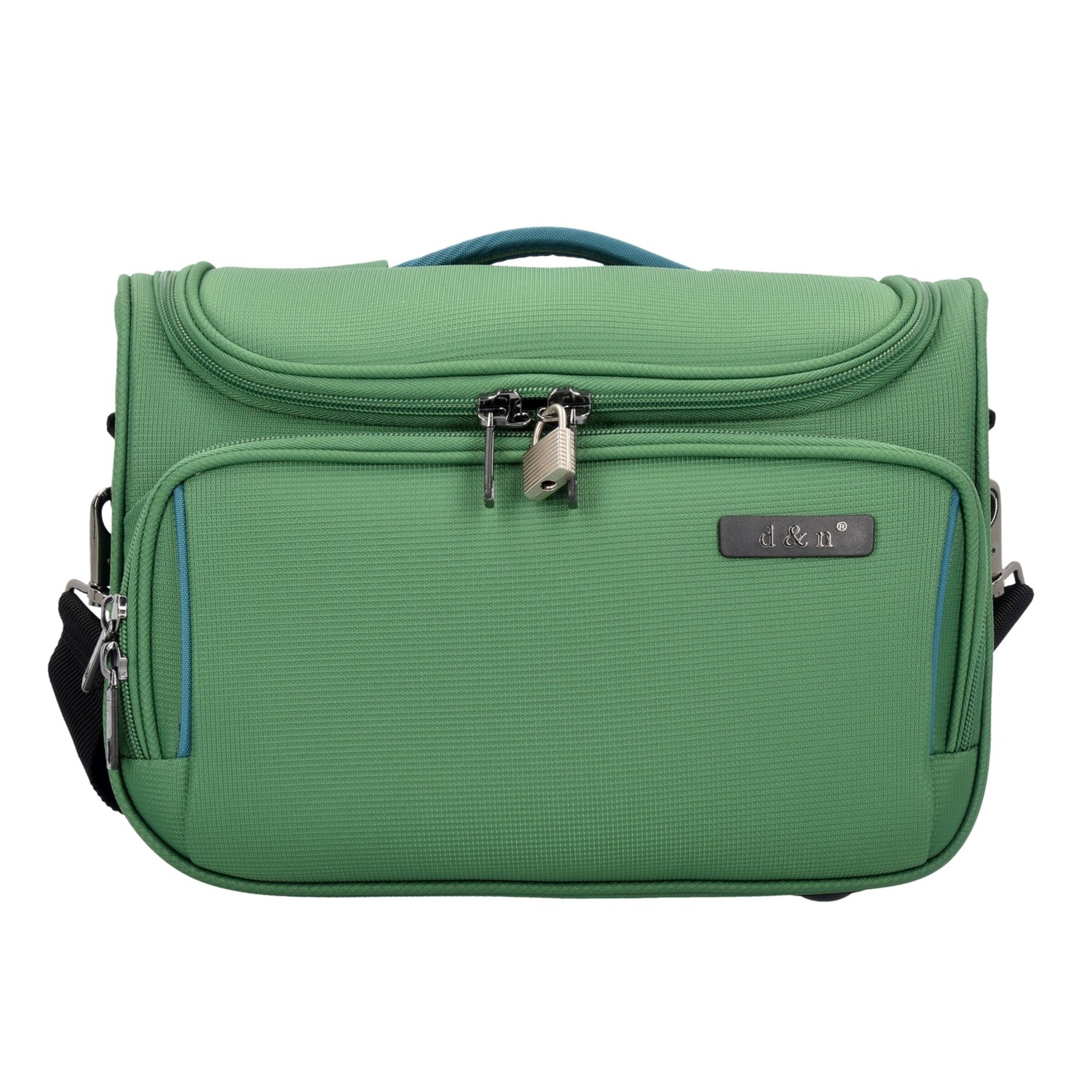 D&N - Toilettas 'Travel Line 7900' in de kleur Groen