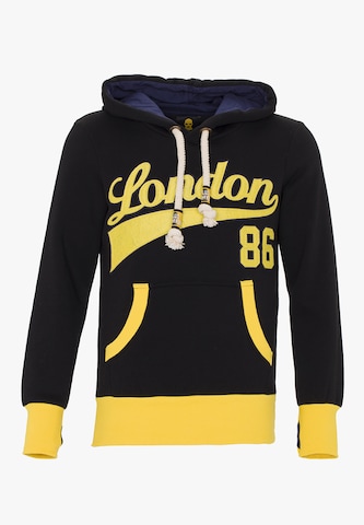 PLUS EIGHTEEN Sweatshirt in Black: front