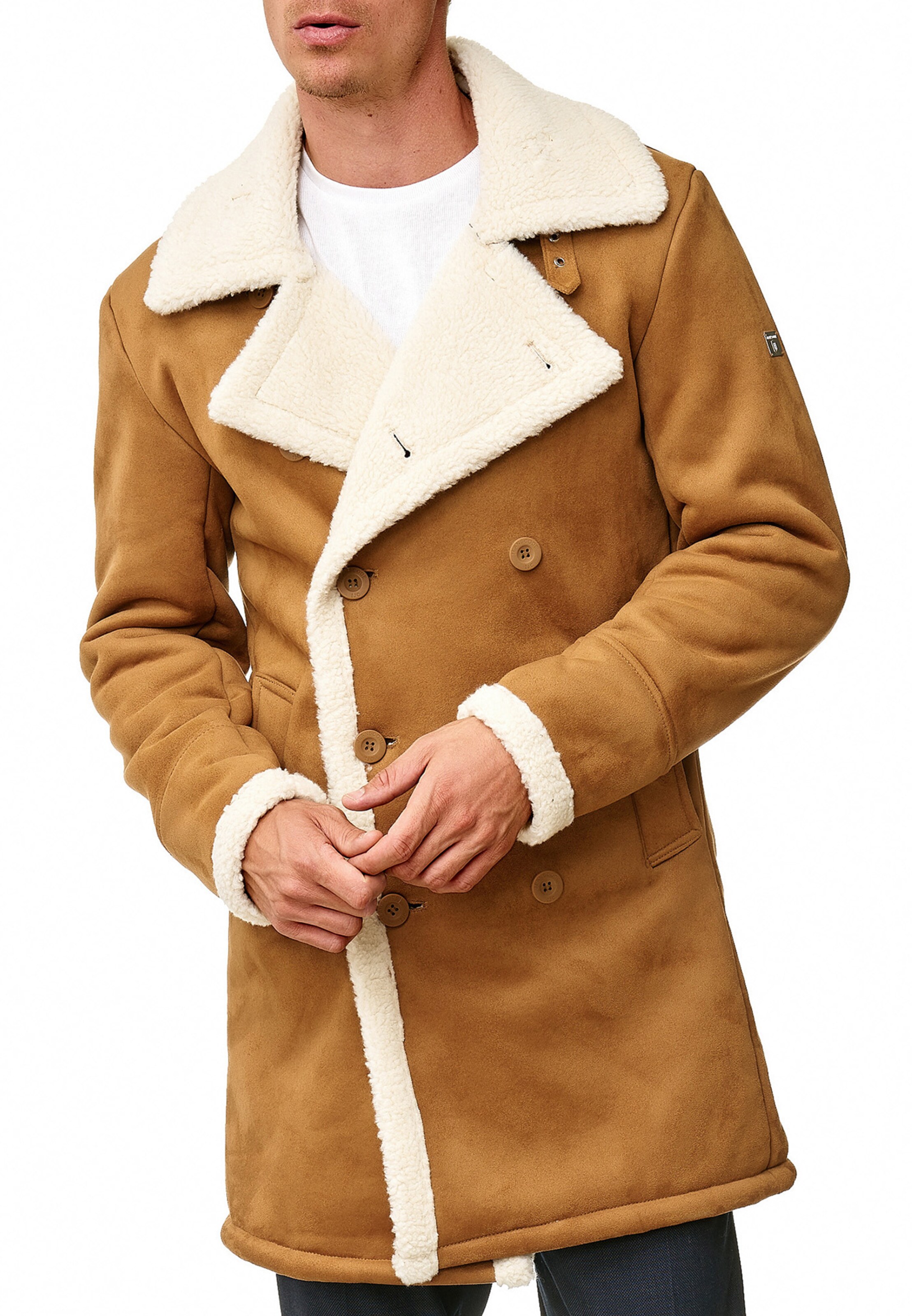 INDICODE JEANS Winterjas 'Barlow' in Bruin