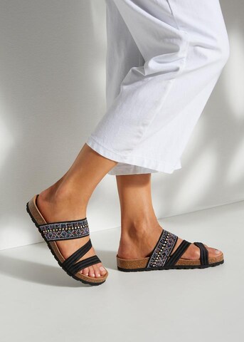 LASCANA Sandal i svart