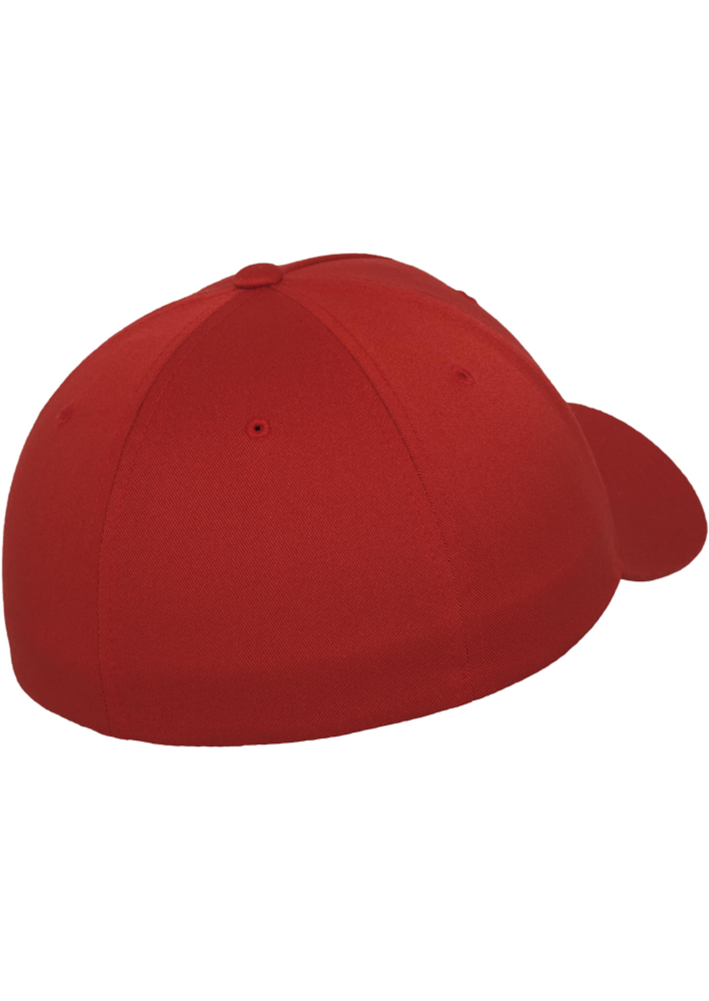 Cappello da baseball 'Panel' di Flexfit in rosso