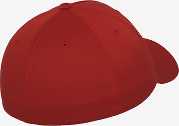 Cappello da baseball 'Panel' di Flexfit in rosso