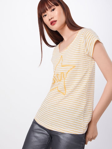 T-shirt Sublevel en jaune : devant