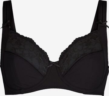 Minimiseur Soutien-gorge LingaDore en noir : devant