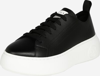 ARMANI EXCHANGE Låg sneaker i svart / vit, Produktvy
