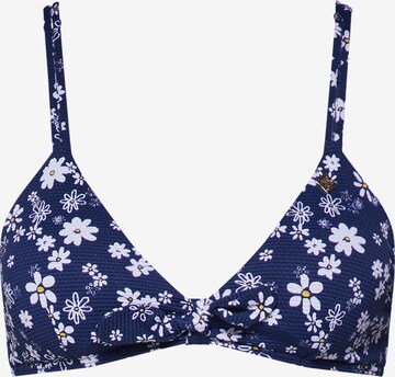 Superdry Triangel Bikinitop 'Felicity' in Blauw: voorkant