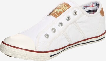 MUSTANG - Sapatilhas slip-on em branco: frente