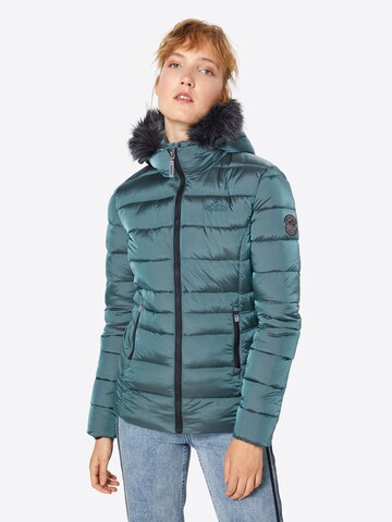 Superdry Winterjas 'Taiko' in Groen: voorkant