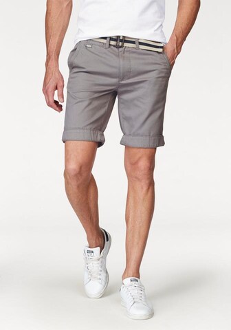 BRUNO BANANI Regular Chino Pants in Grey: front