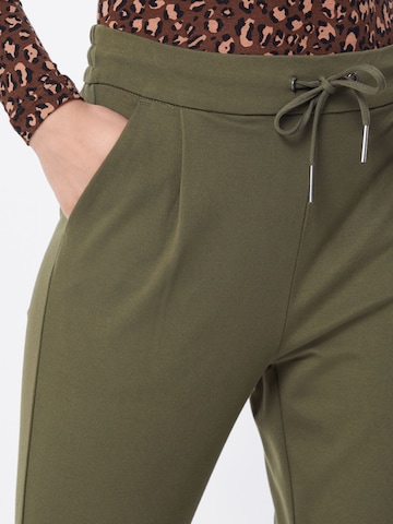 VERO MODA Tapered Bandplooibroek 'Eva' in Groen