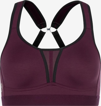 LASCANA ACTIVE Sports bra in Wine red / Black, Item view