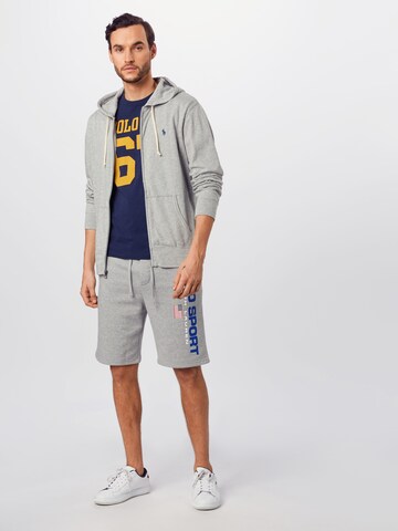 Polo Ralph Lauren Regular fit Zip-Up Hoodie in Grey