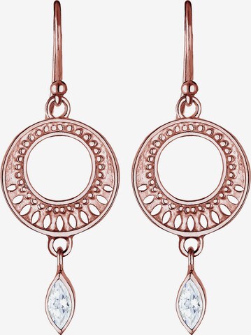 ELLI PREMIUM Earrings 'Ornament' in Gold: front