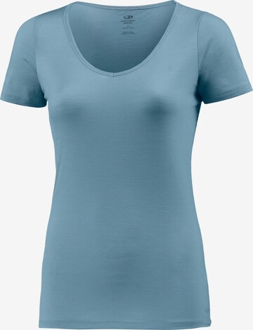 ICEBREAKER Performance Shirt 'Siren' in Blue: front