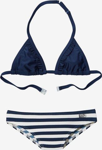 BUFFALO Triangle Bikini in Blue: front