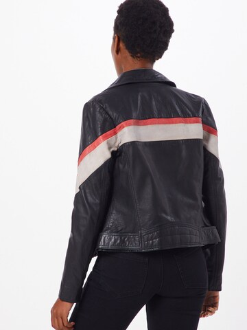 Maze Lederjacke 'Reedley' in Schwarz: Rückseite