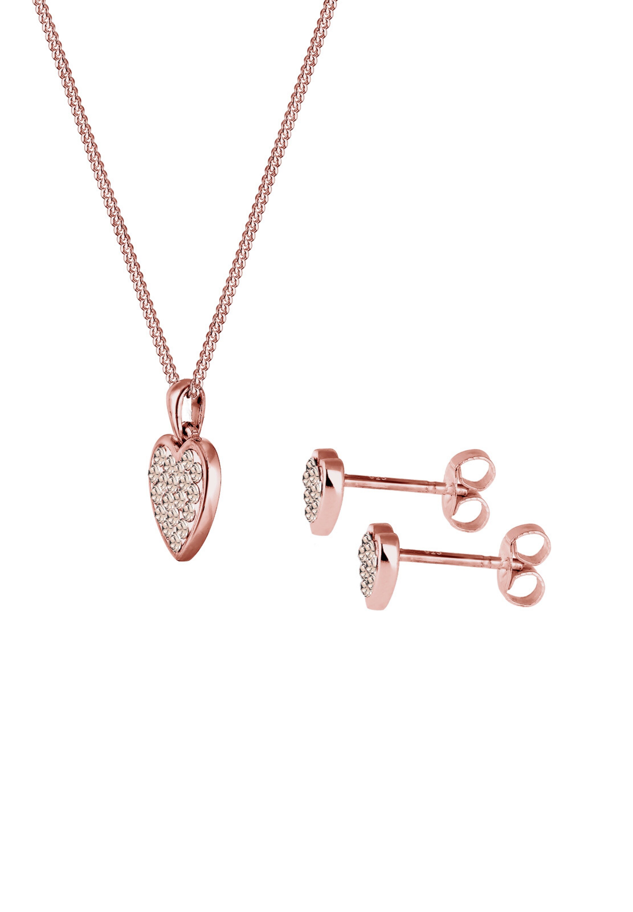 ELLI Sieraden set 'Herz' in Goud