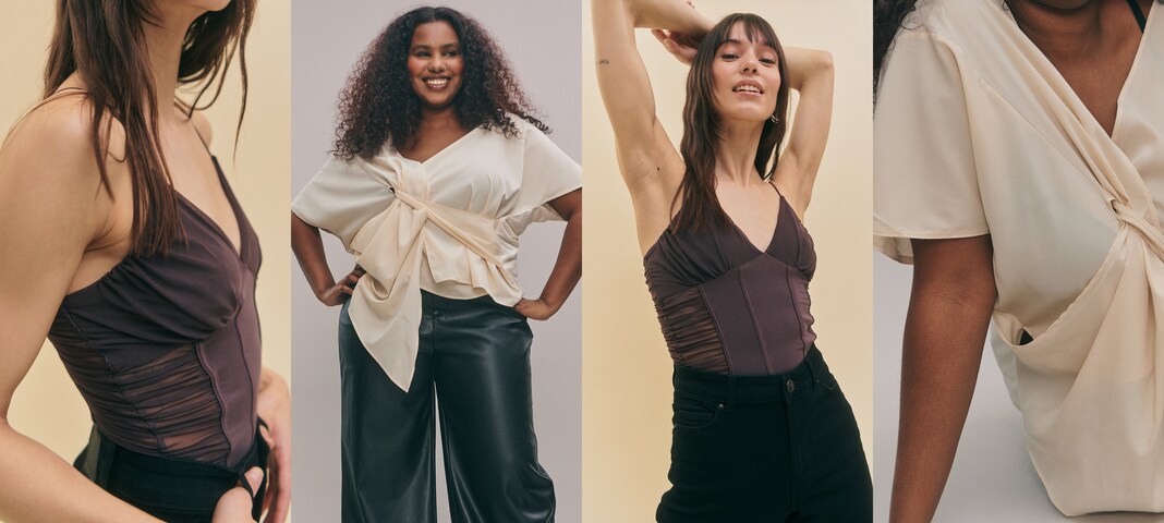 Tops and shirt styles for all figures