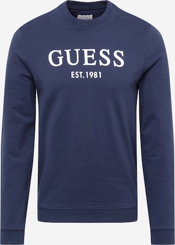 GUESS Regular Fit Sweatshirt 'Bastian' in Blau: predná strana