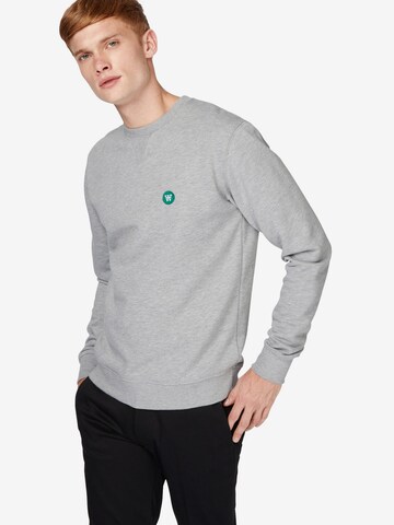 WOOD WOOD Sweatshirt 'Tye' in Grey: front