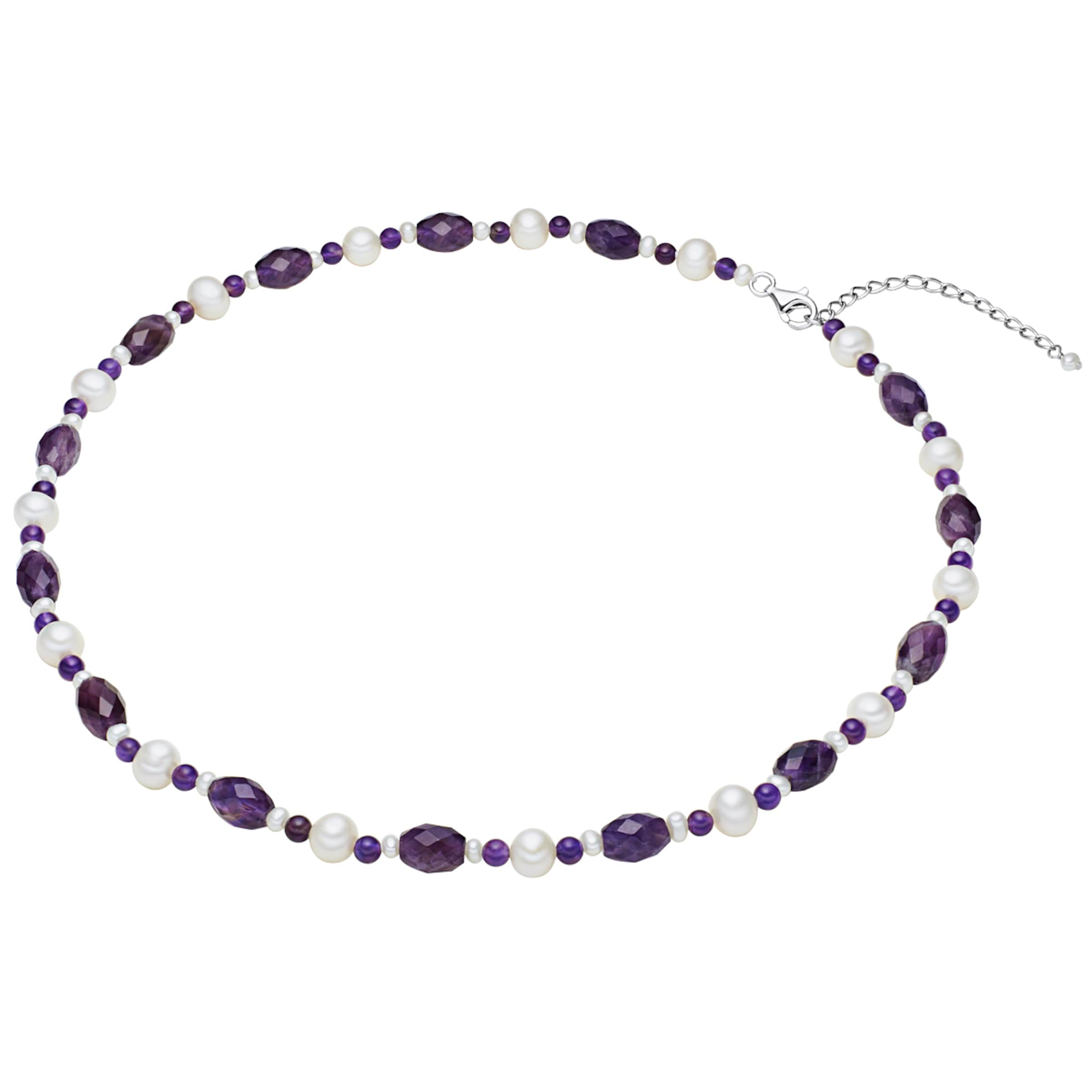 Valero Pearls Ketting in Lila: voorkant