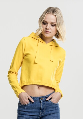 Urban Classics Sweatshirt in Geel: voorkant