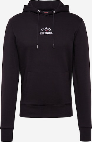 TOMMY HILFIGER Regular fit Sweatshirt in Zwart: voorkant
