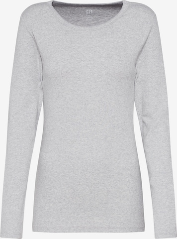 GAP Shirt 'LSMODCREW' in Grau: predná strana