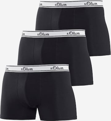 s.Oliver Boxershorts in Zwart: voorkant