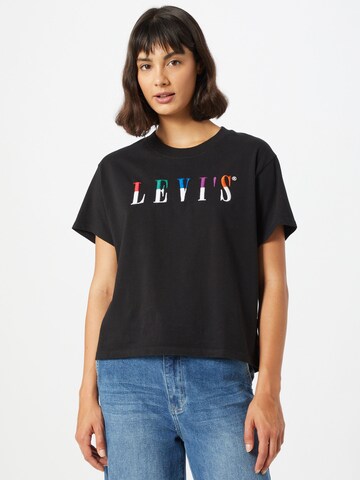 LEVI'S ® - Camisa 'Graphic Varsity Tee' em preto: frente