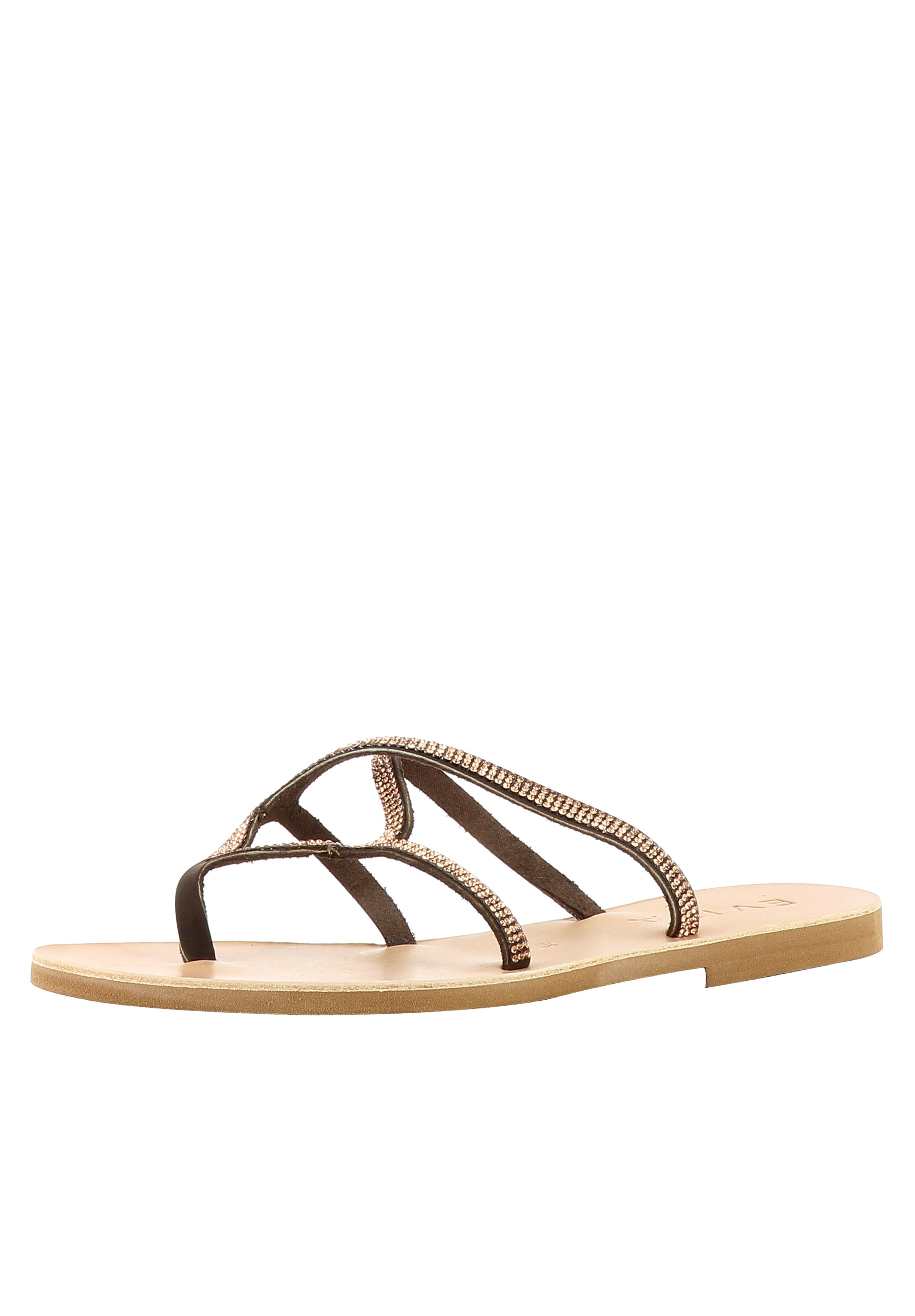 EVITA Sandale in Braun: Vorderseite