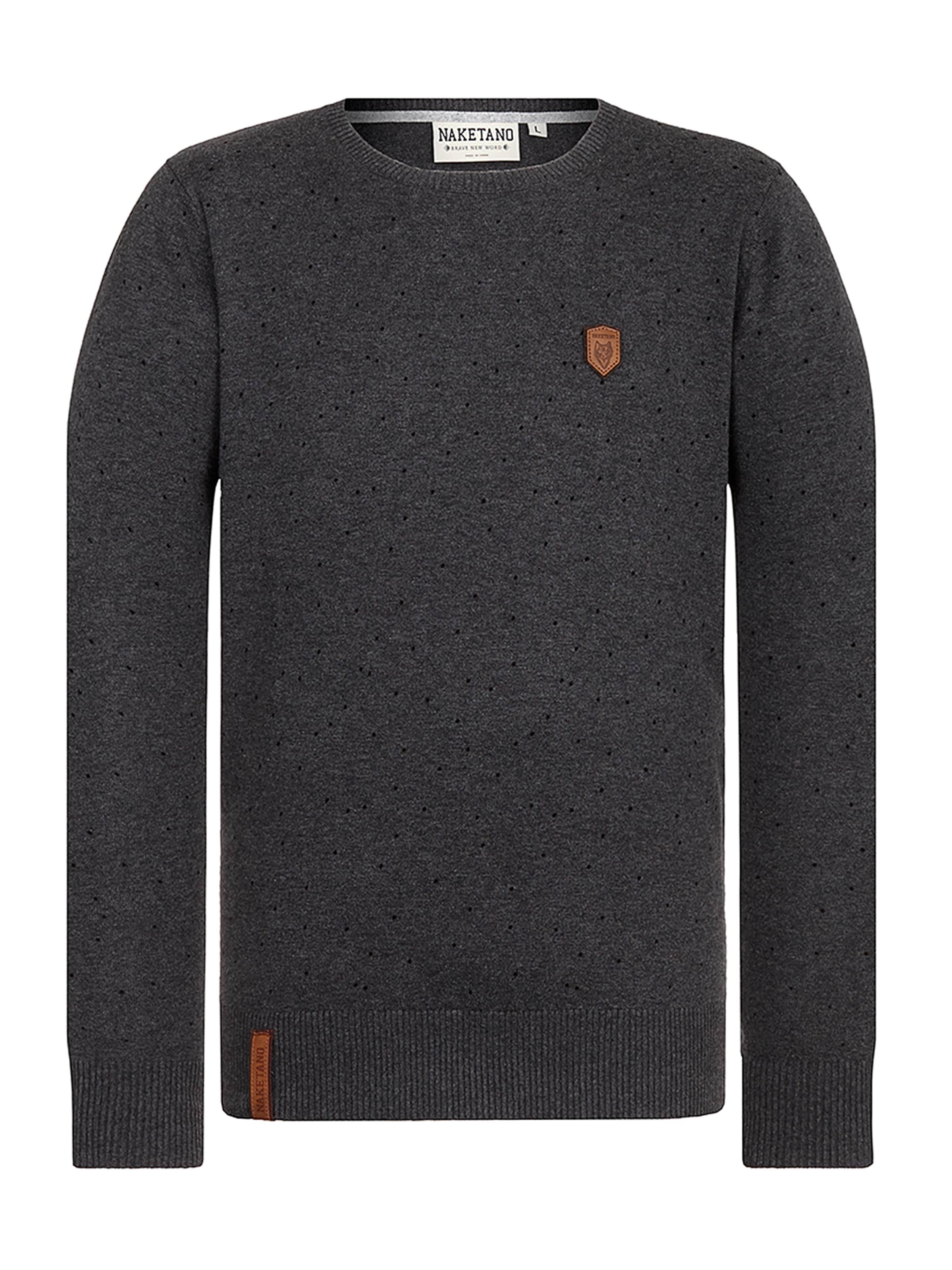 naketano - Trui in de kleur Grijs gemêleerd