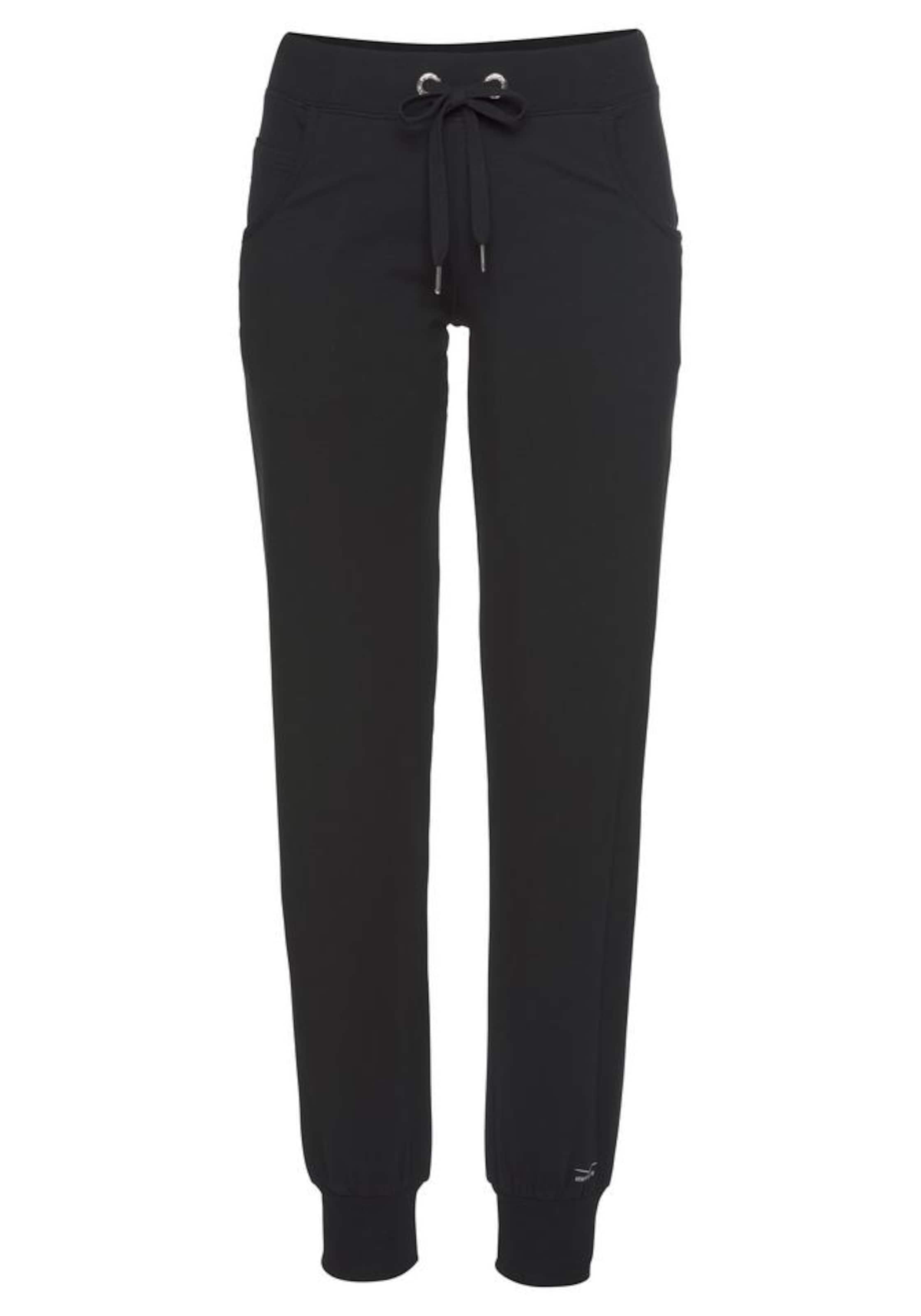 VENICE BEACH Tapered Workout Pants 'Valley' in Black: front