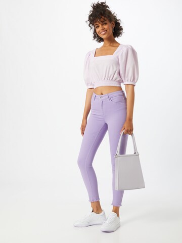 Gina Tricot Blouse 'Polly Puff' in Purple