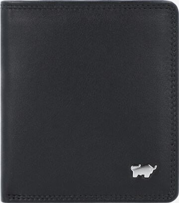 Braun Büffel Wallet in Black: front