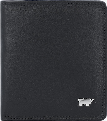 Braun Büffel Wallet in Black: front