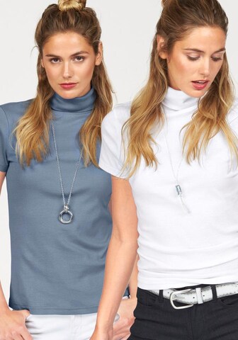 FLASHLIGHTS Rollkragenshirt (Packung, 2er-Pack) in Blau: Vorderseite