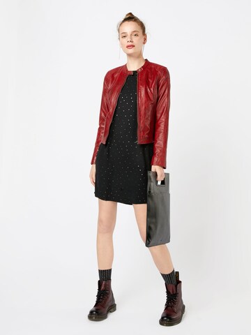 FREAKY NATION Lederjacke 'Carol' in Rot