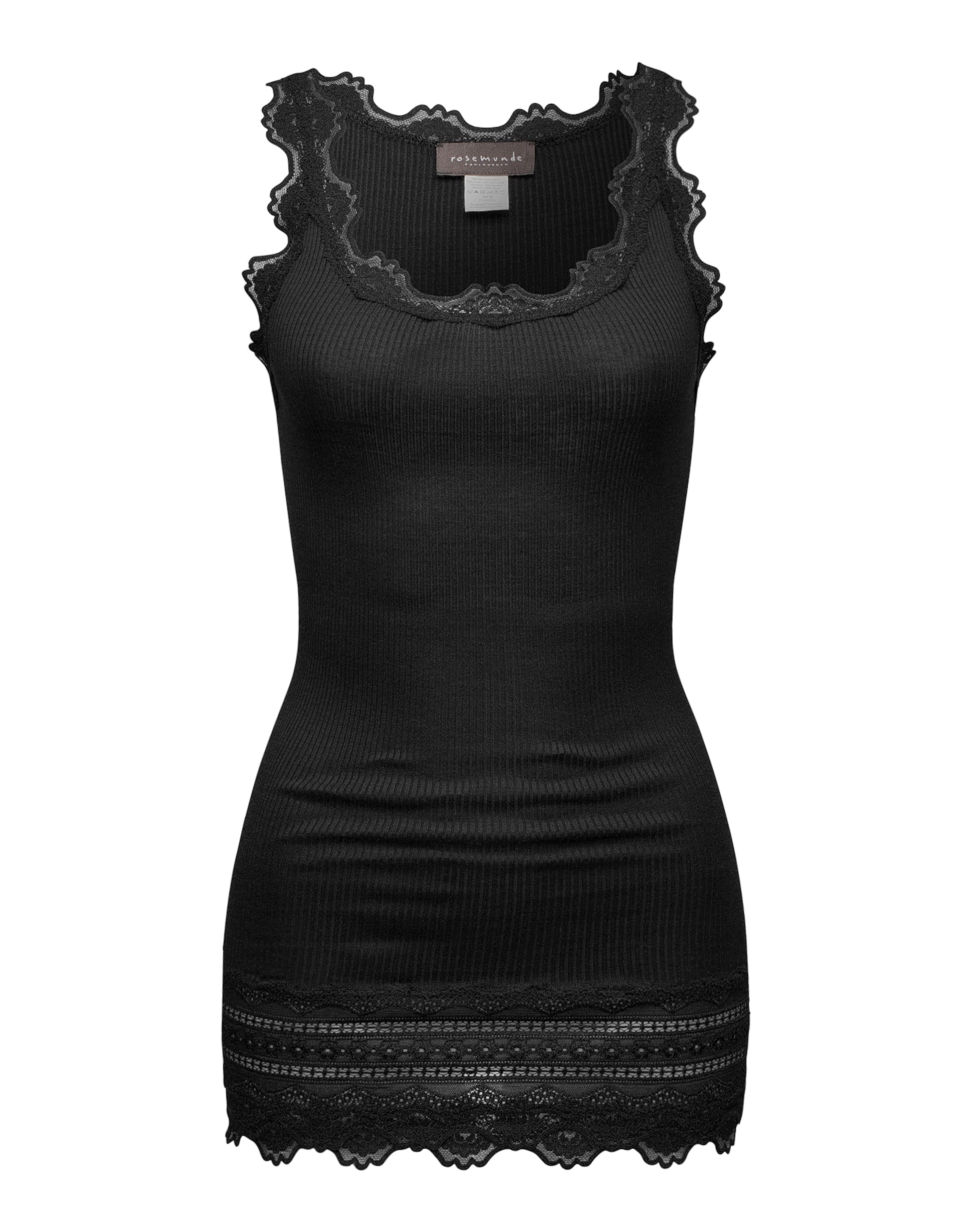 Top di rosemunde in nero: frontale