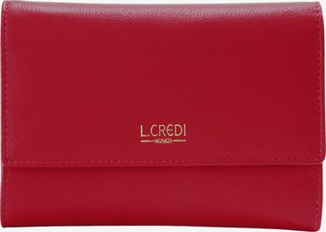 L.CREDI Wallet 'Evelyn' in Red: front