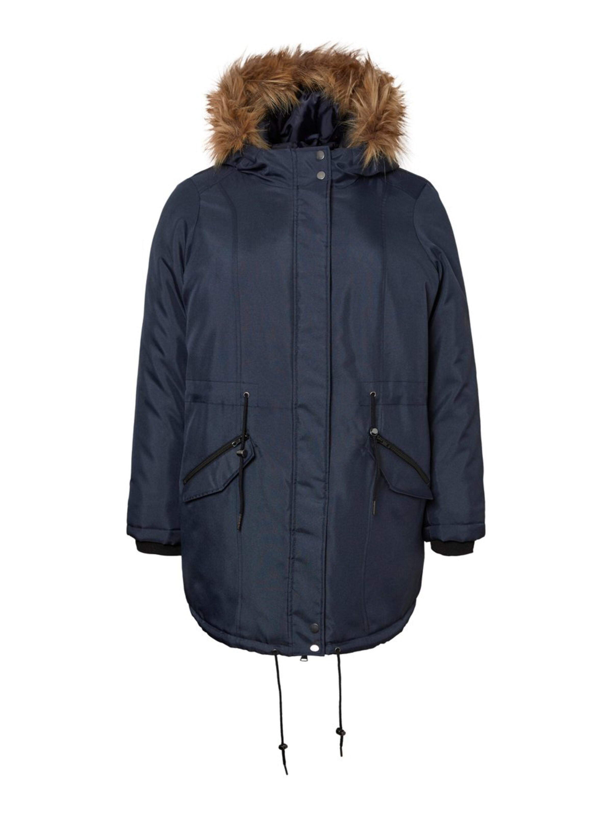 Junarose - Winterparka in de kleur Marine