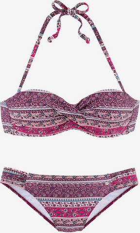 s.Oliver Bandeau Bikini i rosa: framsida