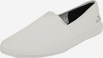 TOM TAILOR Slip-Ons in White: front